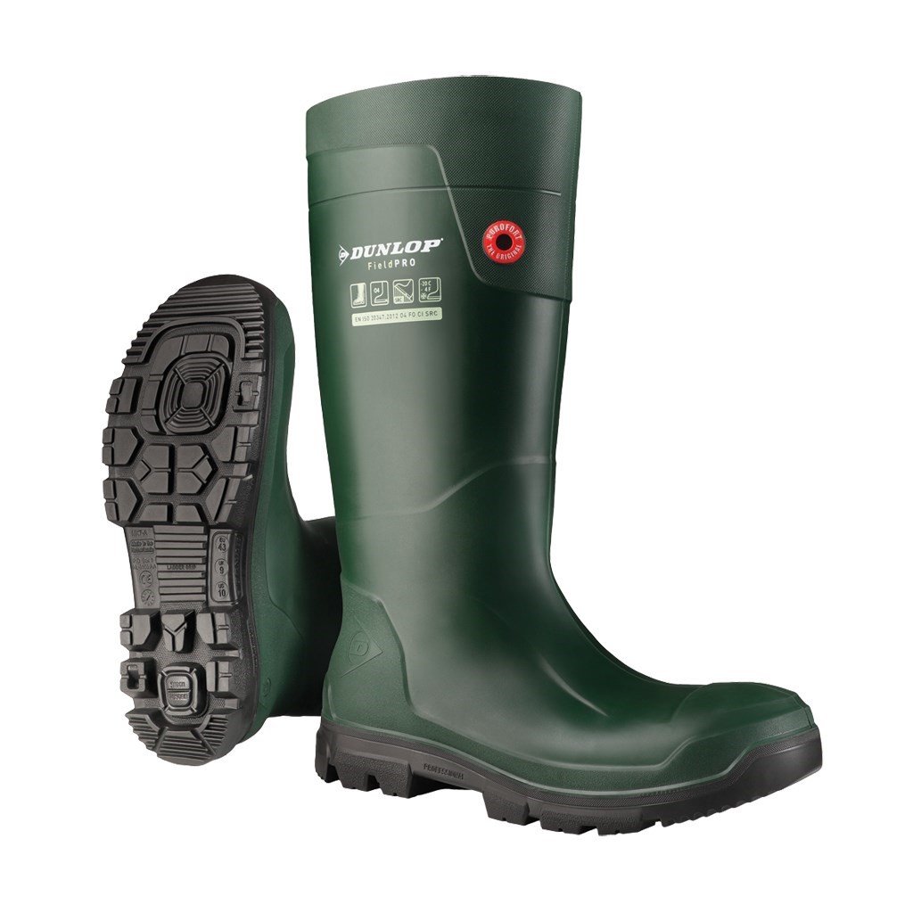 Dunlop Unisex FieldPro Wellington Boot Green 33483 - Green 2