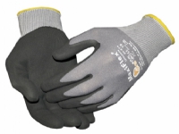 Handsker Maxi-flex grå/sort nylon/lycra nr. 7 - (12 par pr. pakke)