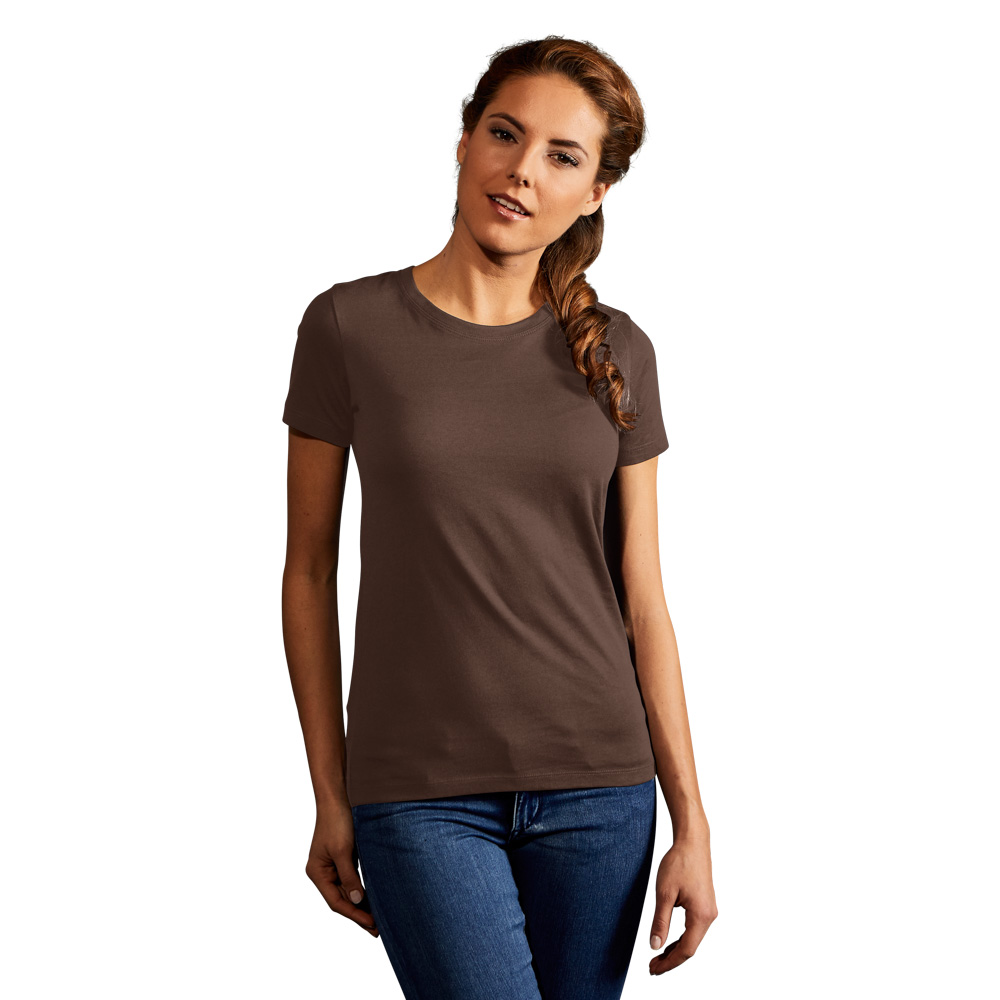 Premium T-Shirt Damen, Braun, XL