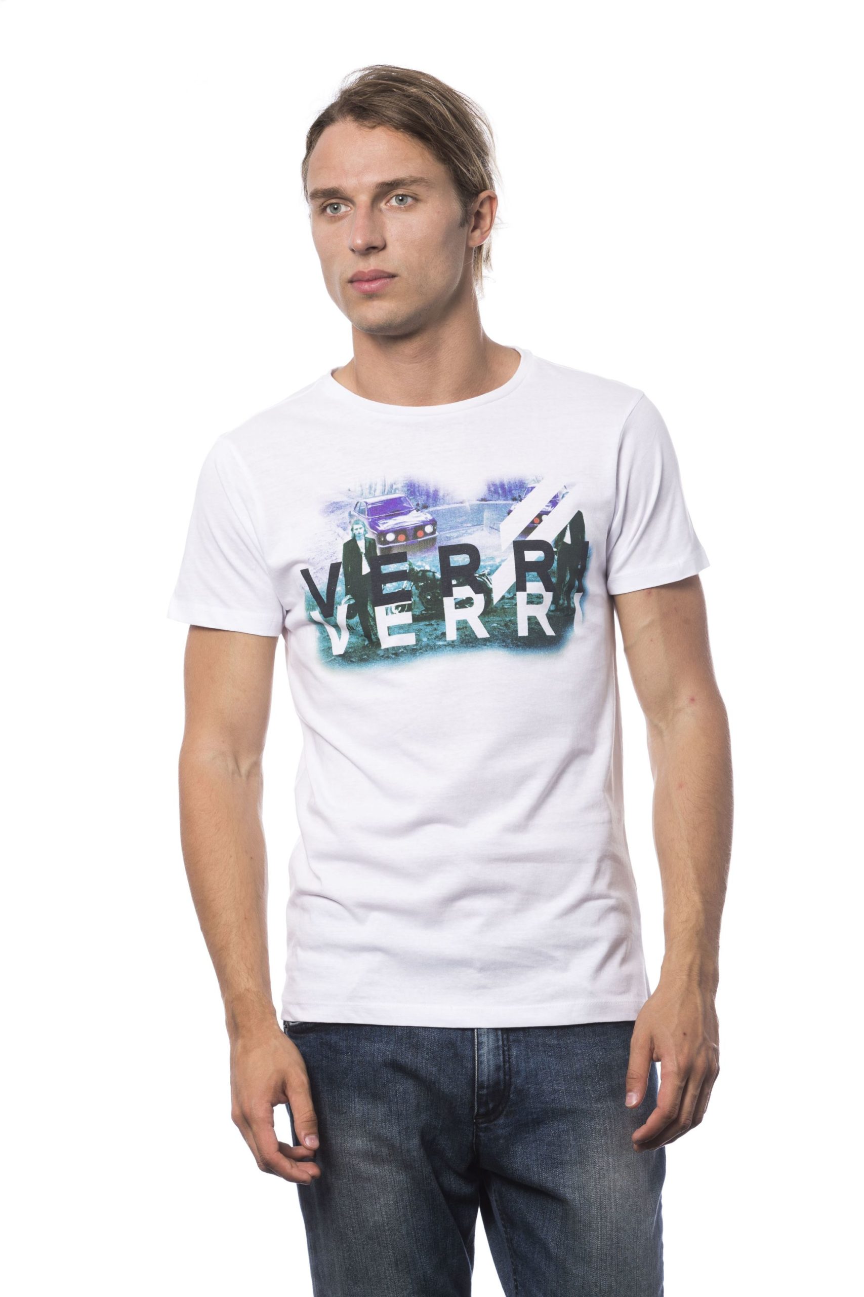 Verri Men's Bianco T-Shirt White VE683873 - S