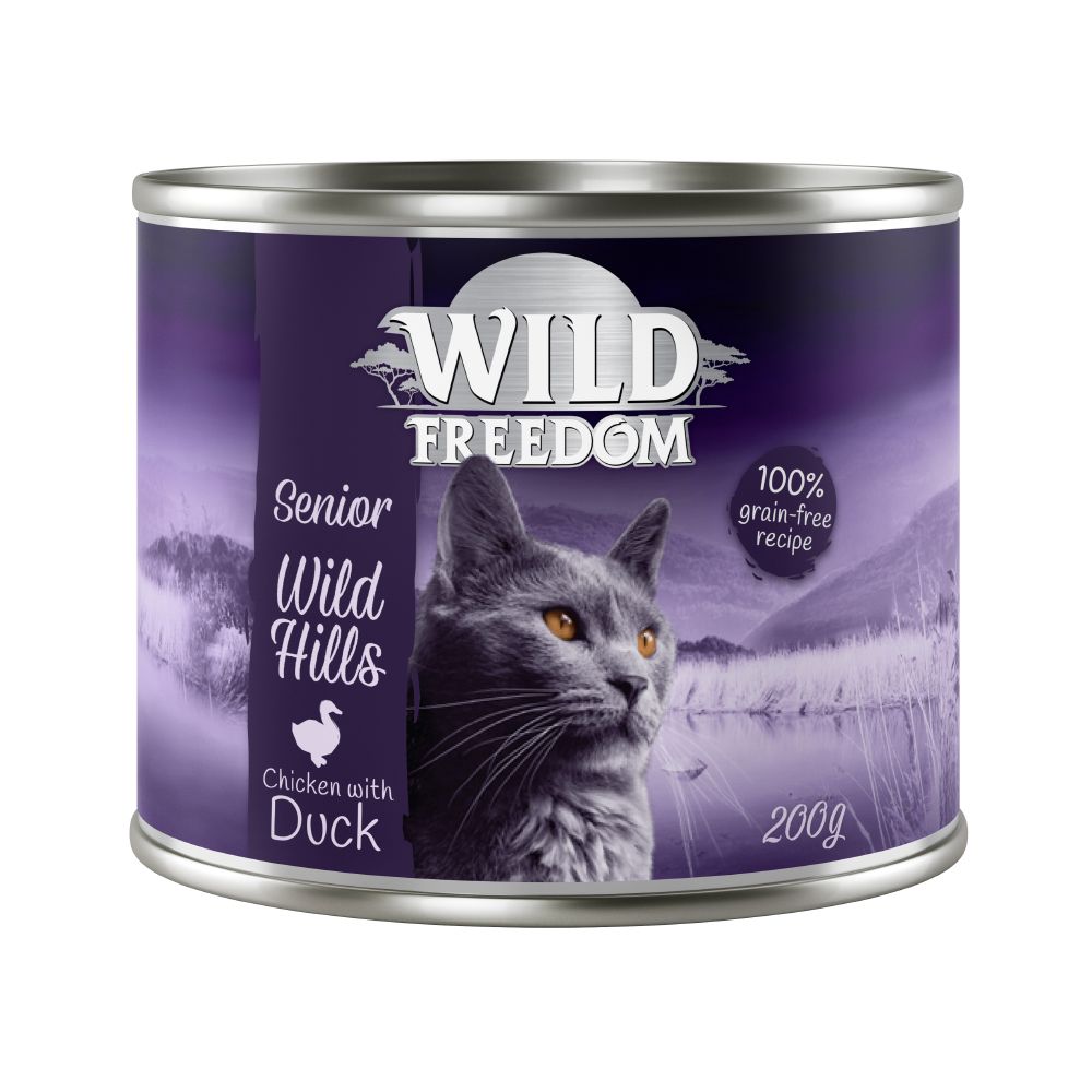 Wild Freedom Senior Saver Pack 12 x 200g - Wild Hills - Duck & Chicken