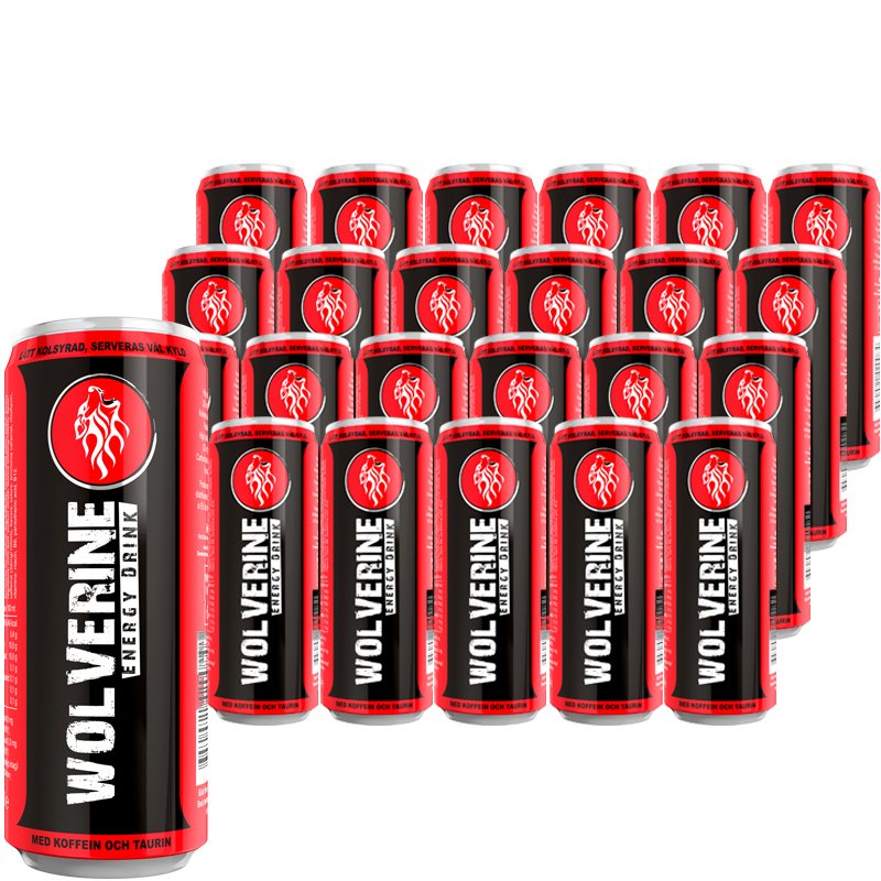 Wolverine Energy Drink 24-pack - 41% rabatt