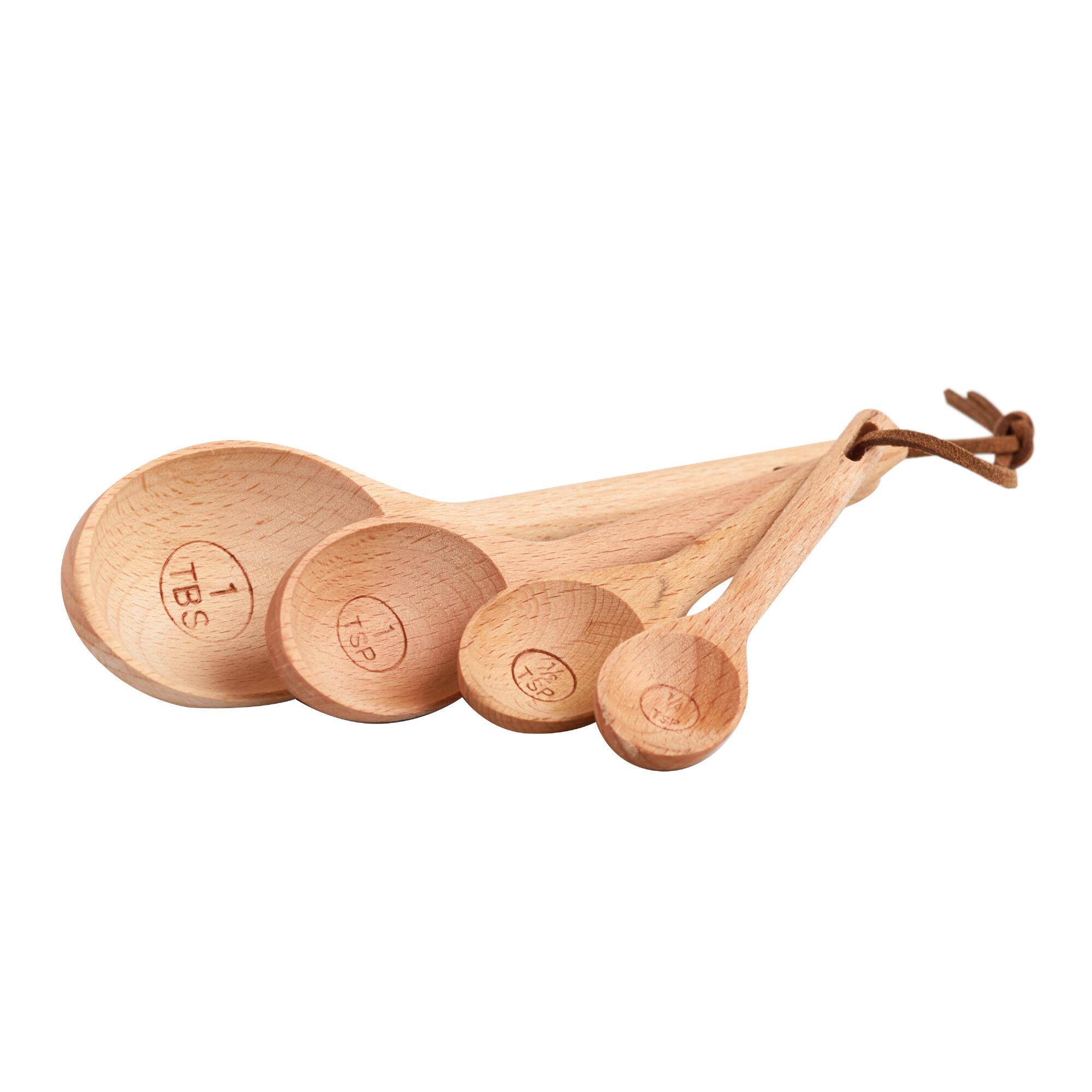 Natural Wood Nesting Measuring Spoon Set by World Market