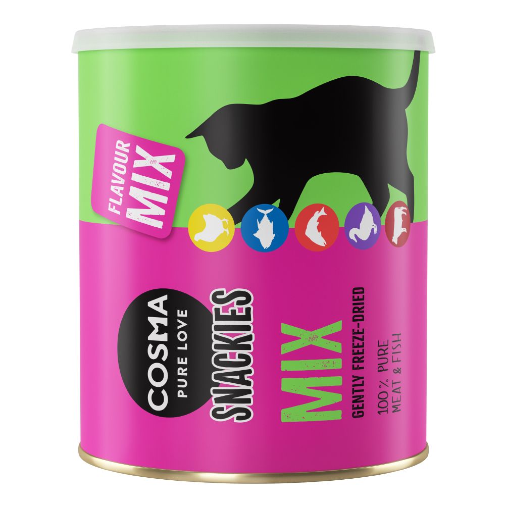 Cosma Snackies & XXL Snackies Maxi Tube Cat Snacks - 2 + 1 Free!* - XXL Salmon (3 x 150g)