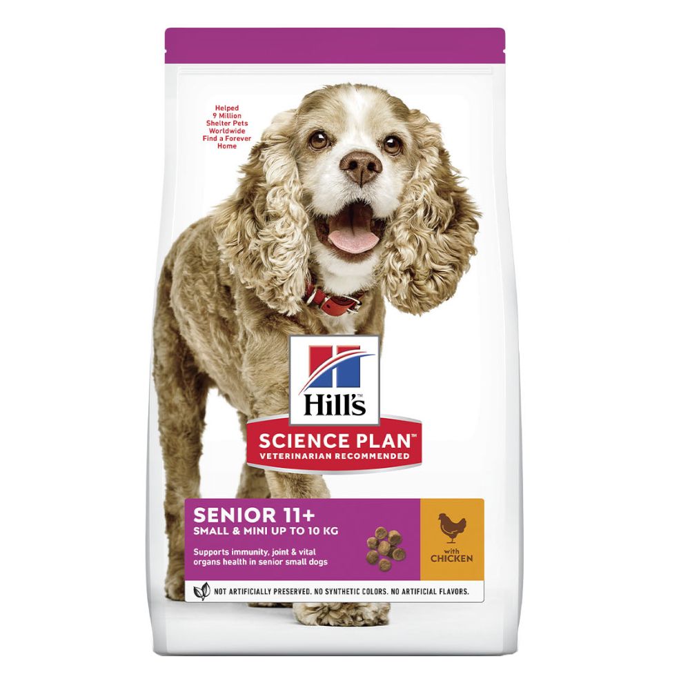 Hill's Science Plan Senior 11+ Small & Mini with Chicken - Economy Pack: 2 x 1.5kg