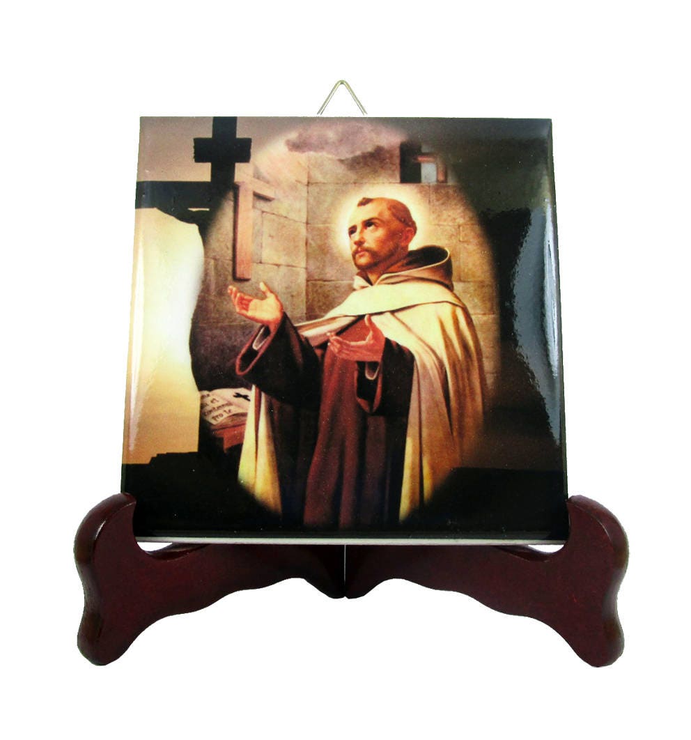 Saint John Of The Cross - St Icon On Tile Gift For Carmelites Friar Nun Society Jesus