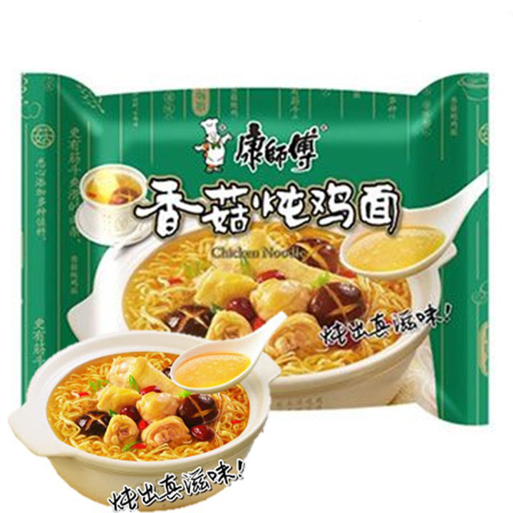 Kang Shi Fu Instant Noodle Mushroom and Stewed Chicken Flavor 100g