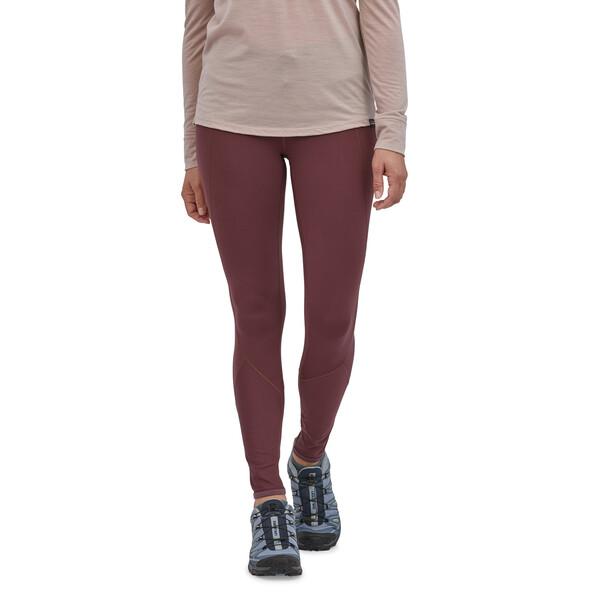 Patagonia Women's Peak Mission Running Tights - Recycled Polyester, Dark Ruby / S