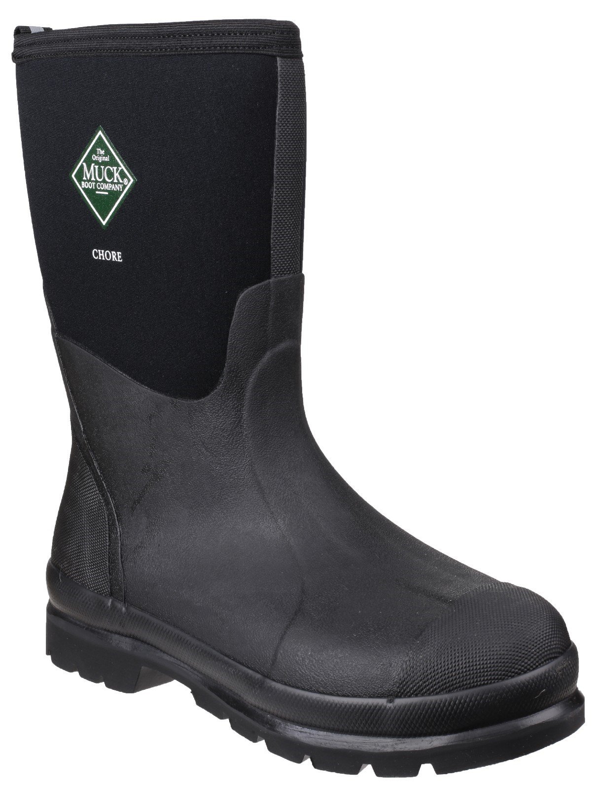 Muck Boots Unisex Chore Classic Mid Patterned Wellington Boot Black 23383 - Black 4