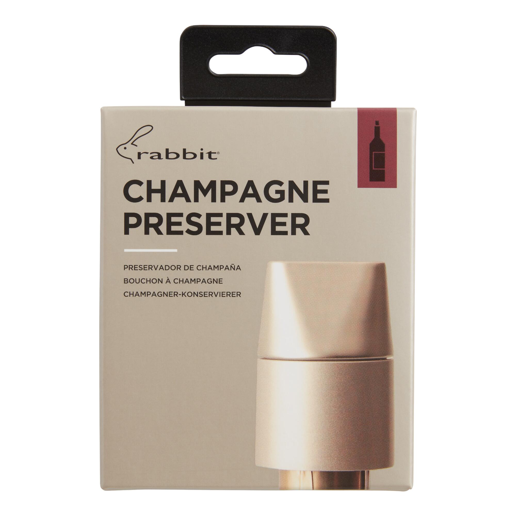 Rabbit Champagne Preserver: Gold - Metal by World Market