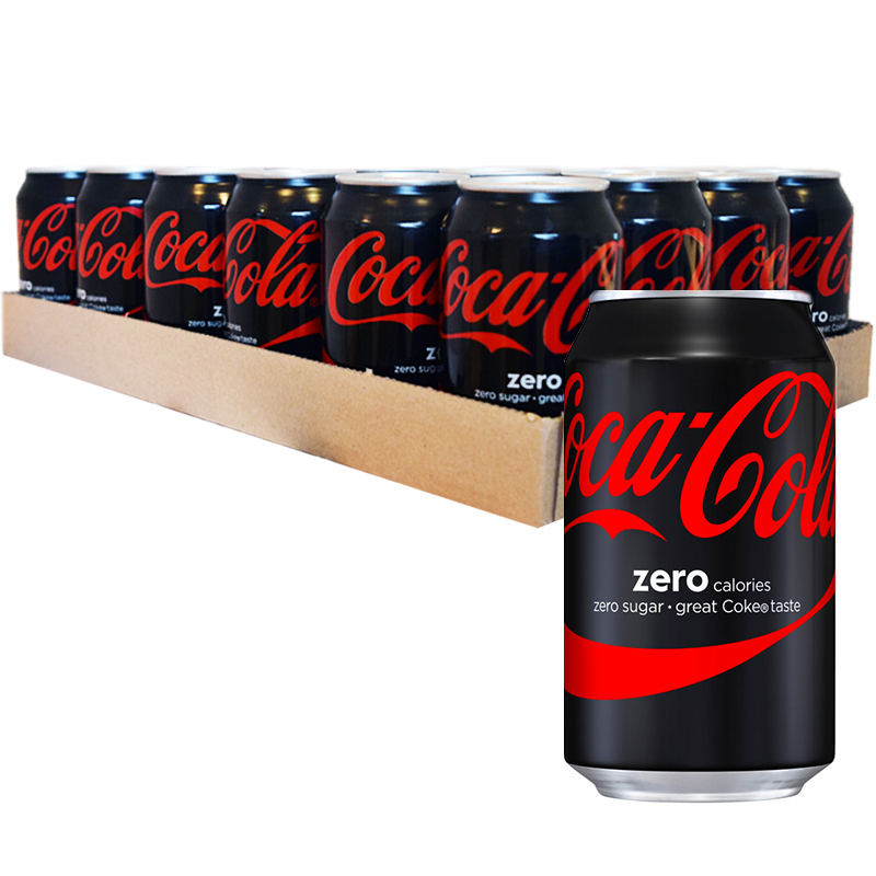 Hel Platta Coca Cola "Zero" 24 x 330ml - 59% rabatt
