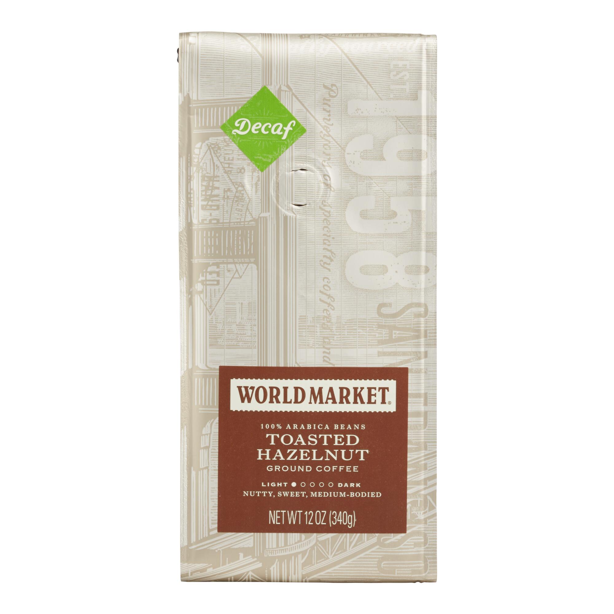 12 Oz. World Market Decaf Toasted Hazelnut Ground Coffee by World Market