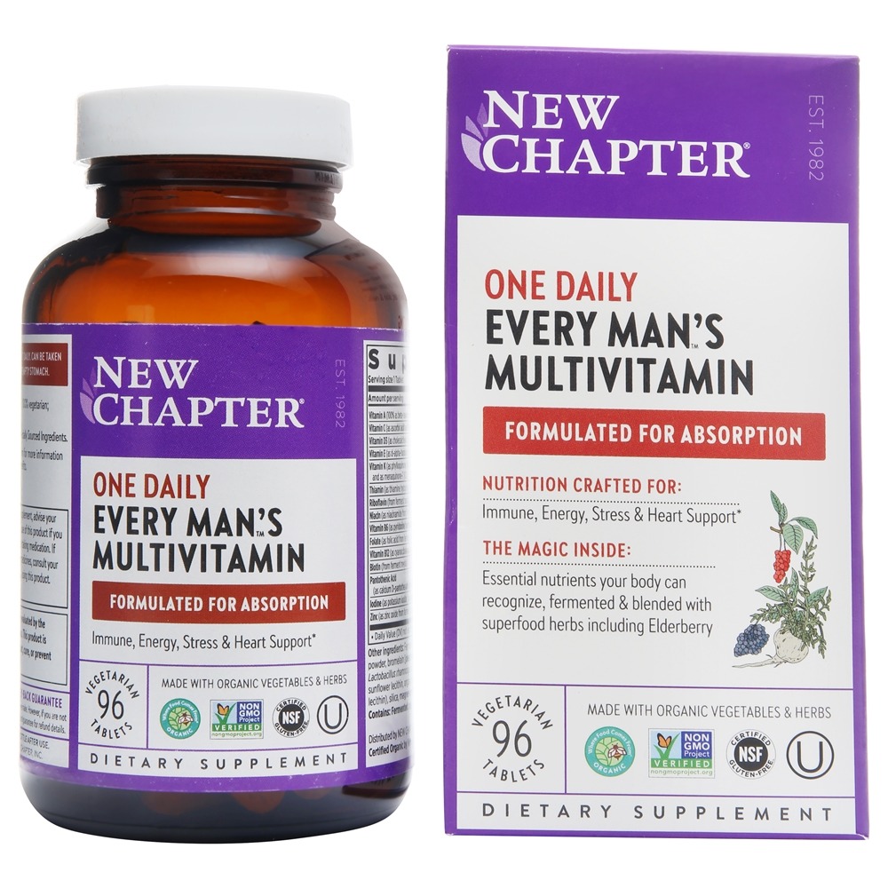 New Chapter - One Daily Every Man's Multivitamin - 96 Vegetarian Tablets