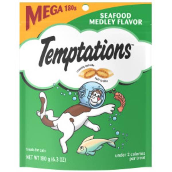 Temptations Seafood Medley Cat Treat Mega Bag