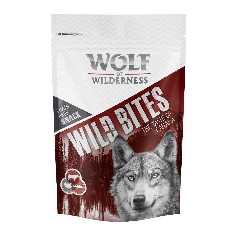 Wolf of Wilderness "Wild Bites" - The Taste of Canada - Saver Pack 3 x 180g
