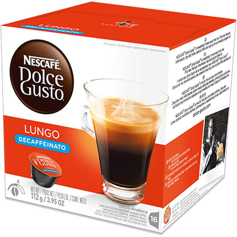 Kaffekapslar "Lungo Decaffeinato" 16-pack - 44% rabatt