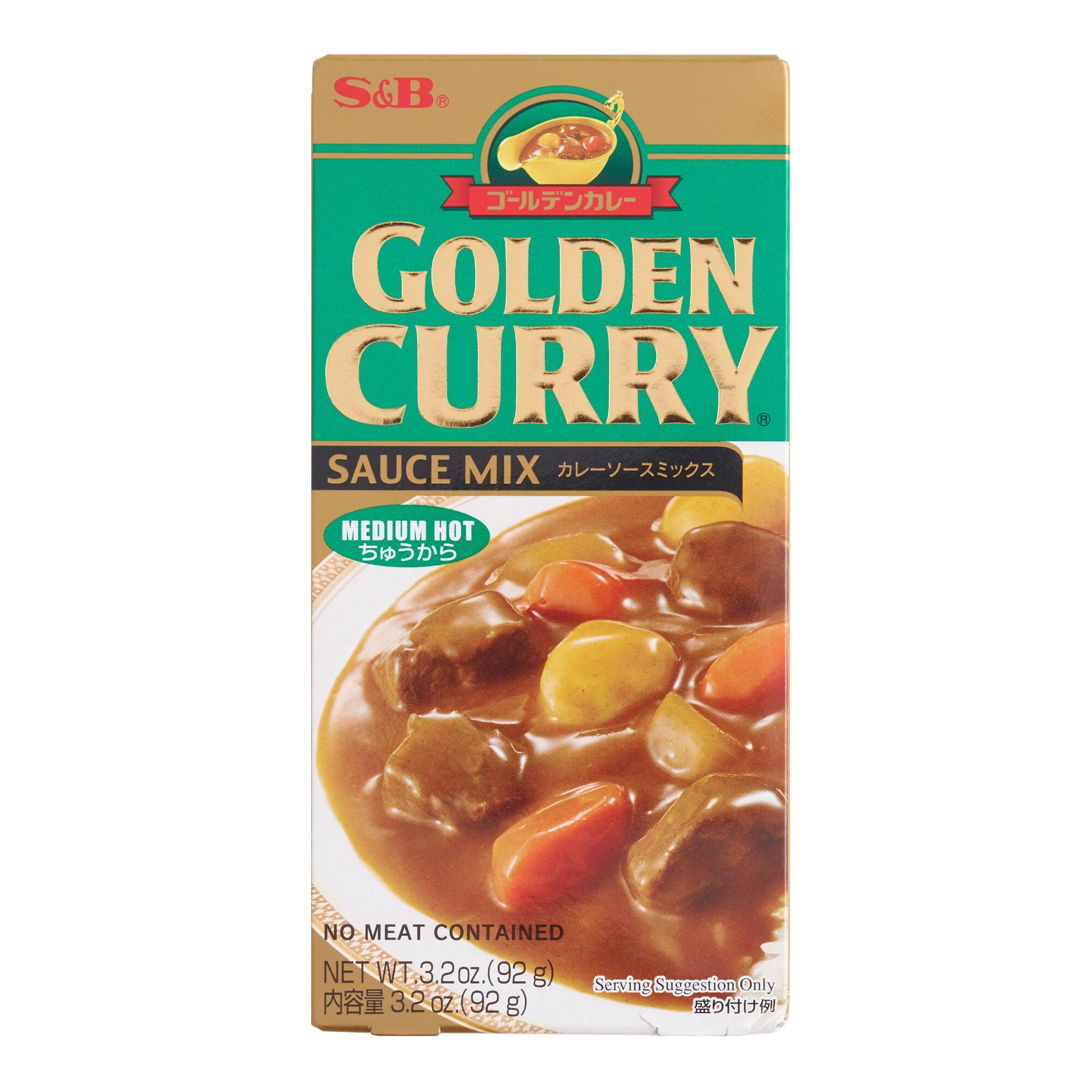 S&B Medium Hot Golden Curry Sauce Mix Set of 2 by World Market
