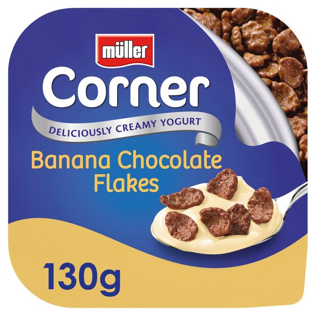 Muller Corner Banana Yoghurt with Chocolate Flakes