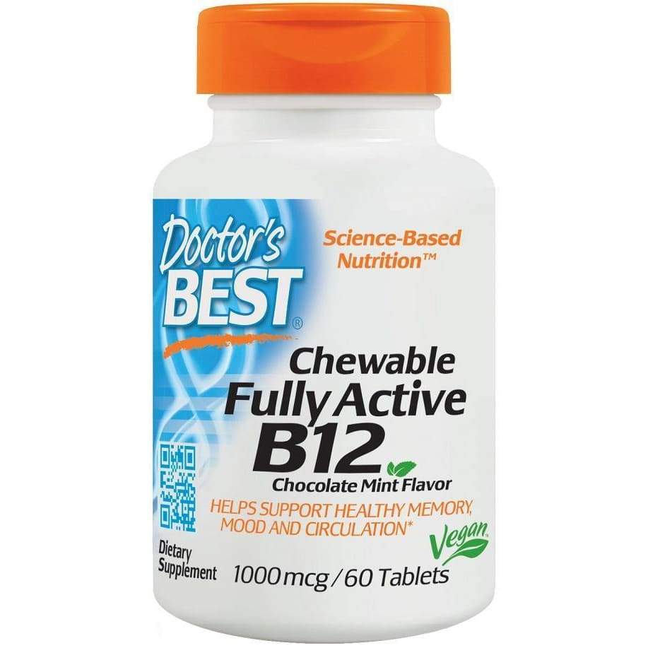 Chewable Fully Active B12, 1000mcg - 60 tablets