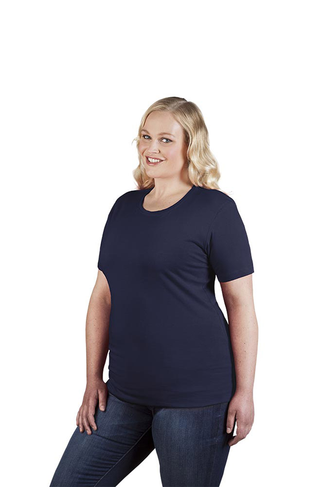 Bio T-Shirt Plus Size Damen, Marineblau, XXXL
