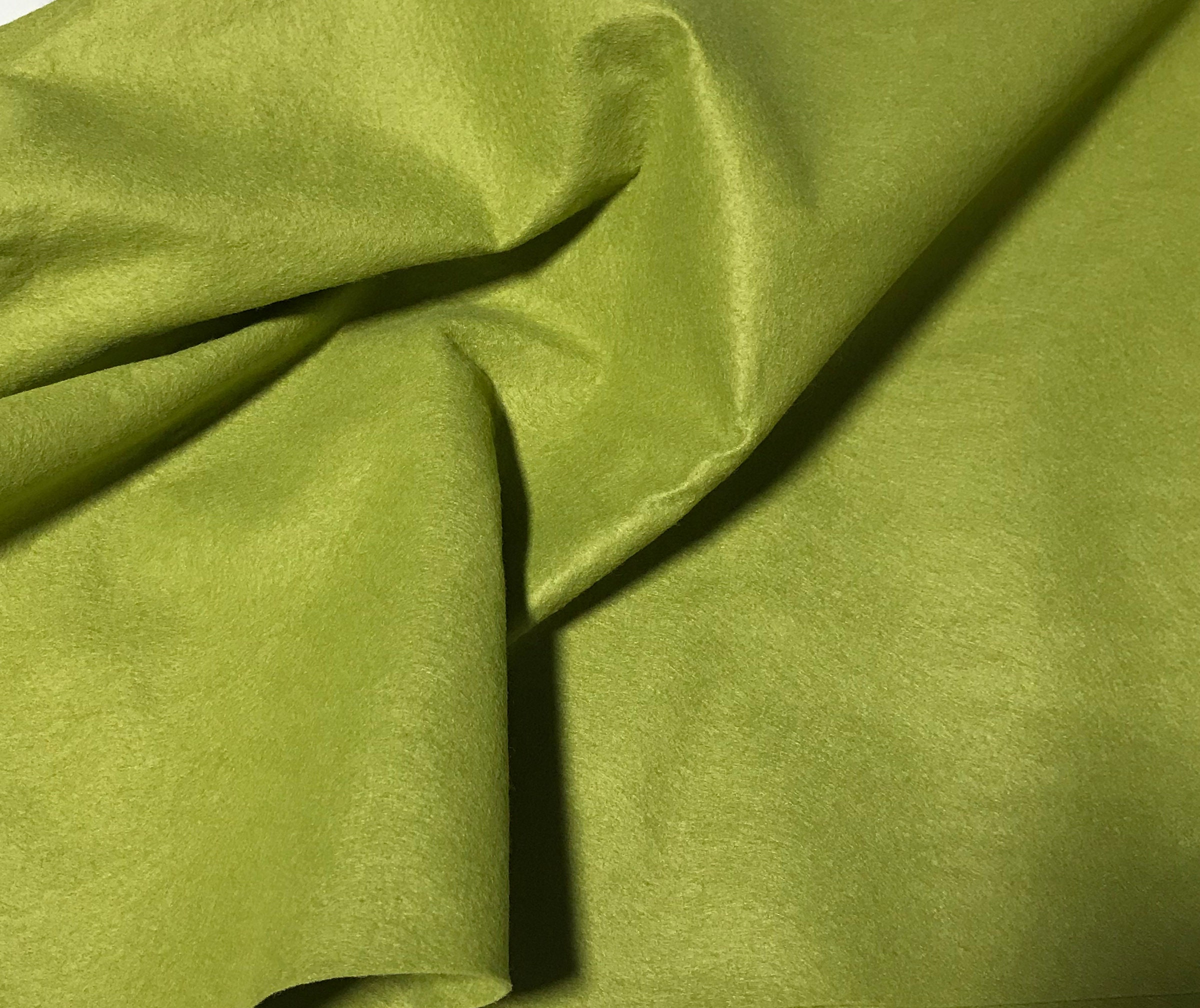 Pea Soup Green - Wool /Rayon Blend Felt Fabric