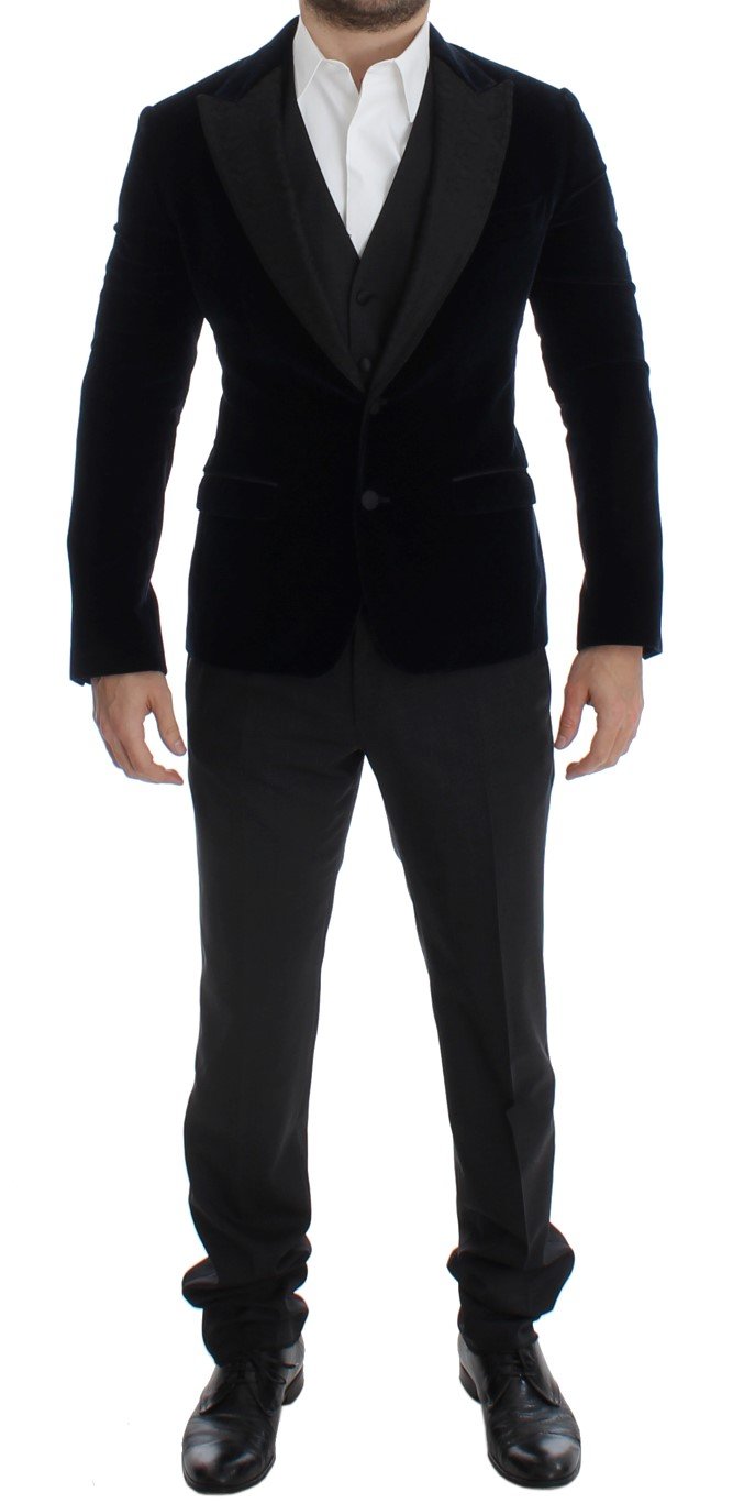 Dolce & Gabbana Men's 3 Piece Slim Fit Suit Blue SIG14071 - IT46 | M