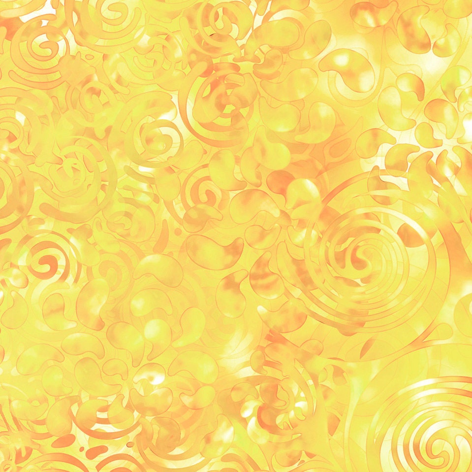 Swirling Texture Ombre Blender in Yellow From Effervescence Collection By Dan Morris For Qt Fabrics - 100% Cotton You Choose The Cut