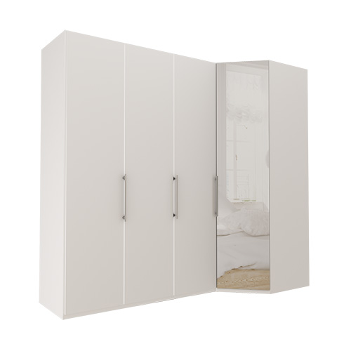 Garderobe Atlanta - Hvit 150 cm, 216 cm, Hvit