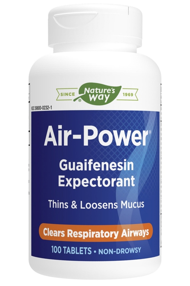 Nature's Way - Air-Power Guaifenesin Expectorant - 100 Tablets
