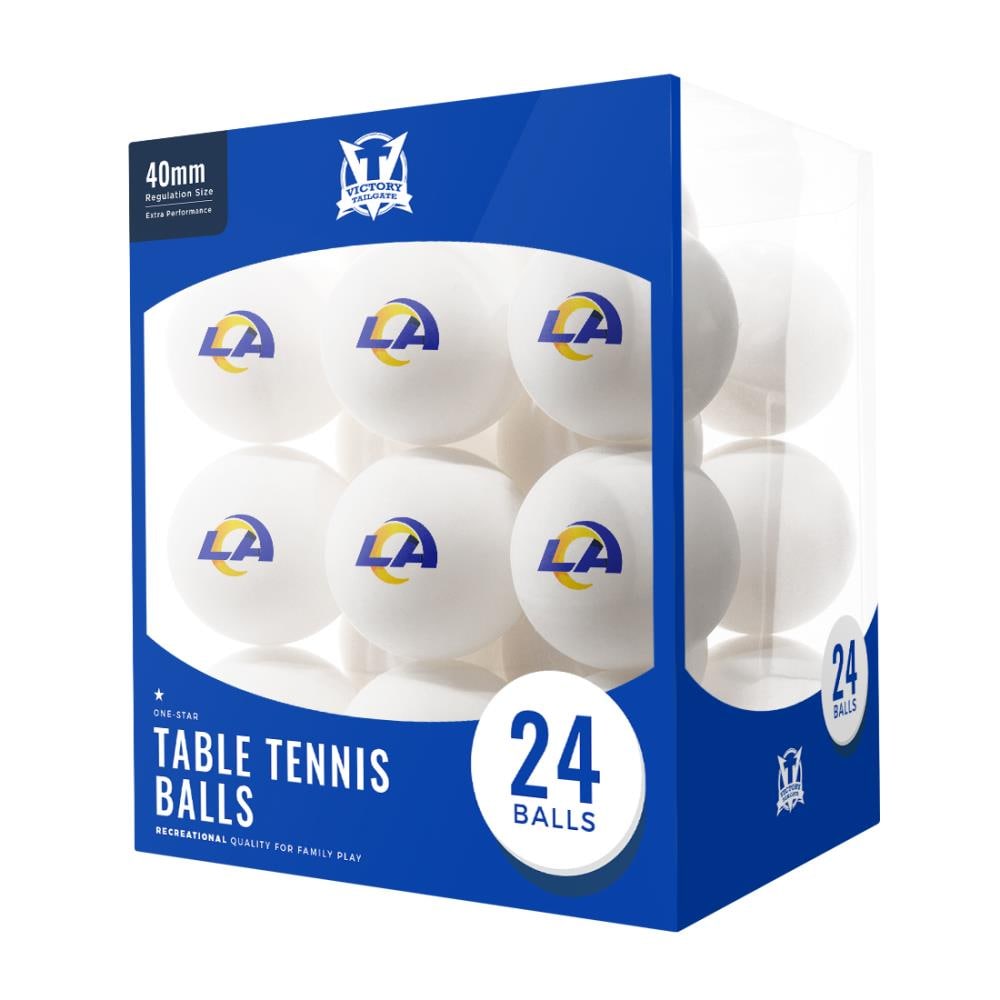 Victory Tailgate Los Angeles Rams NFL 24 Table Tennis Balls Logo Design | 9520255