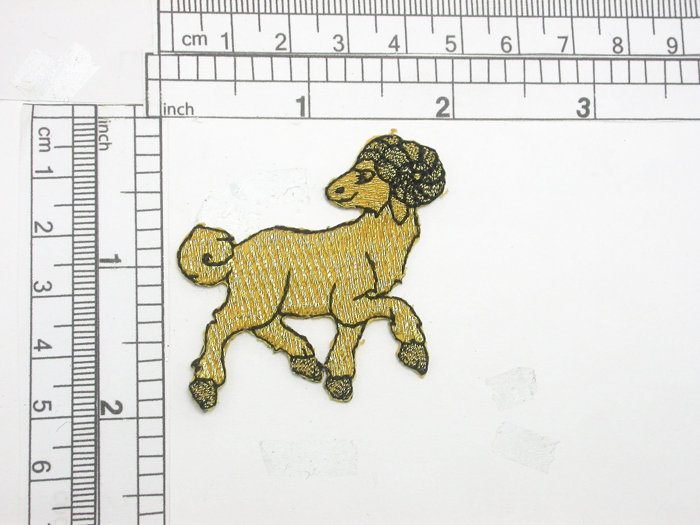 Zodiac Aries Ram Applique Embroidered Iron On Patch 2 X 2"