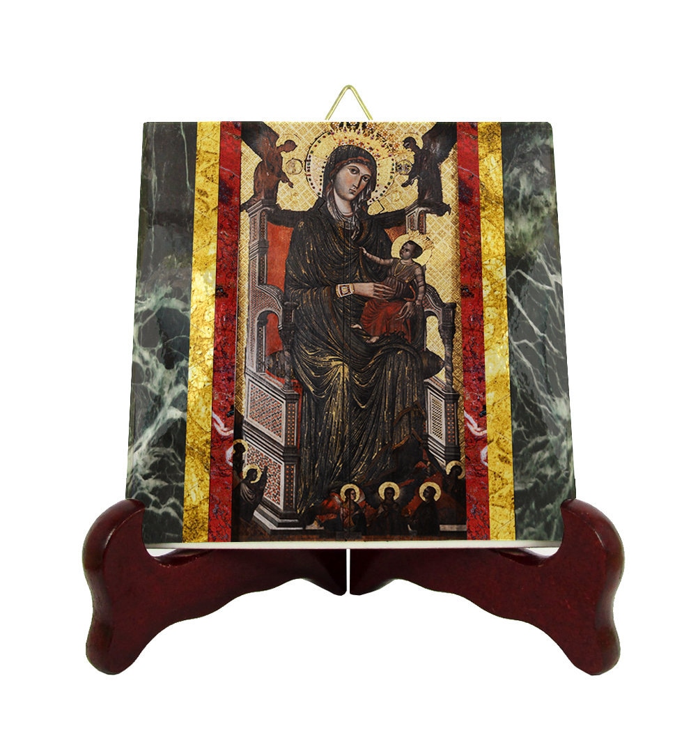 Religious Art - Our Lady Of Montevergine Religious Icons Catholic Plaque The Virgin Black Madonna