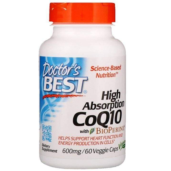 High Absorption CoQ10 with BioPerine, 600mg - 60 vcaps