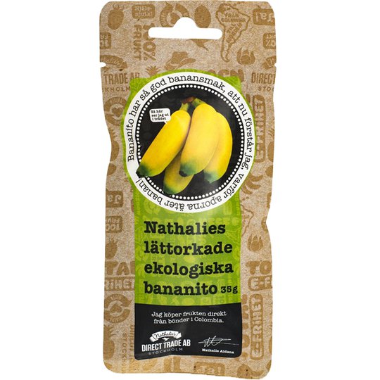 Luomu Kuivatut Banaanit 35g - 50% alennus