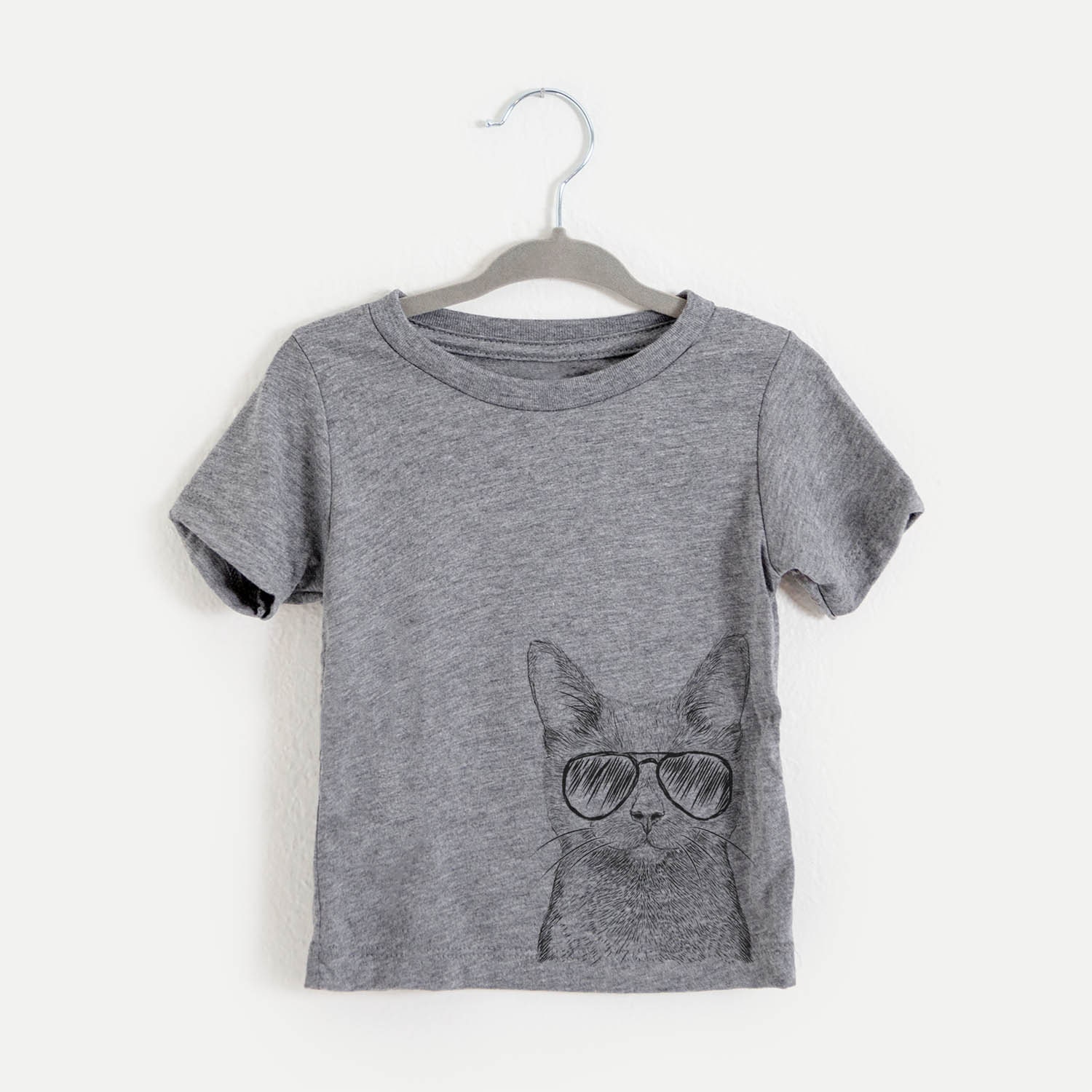 Shadow The Black Cat - Tri-Blend Shirt Kids Tshirt Animal Glasses T