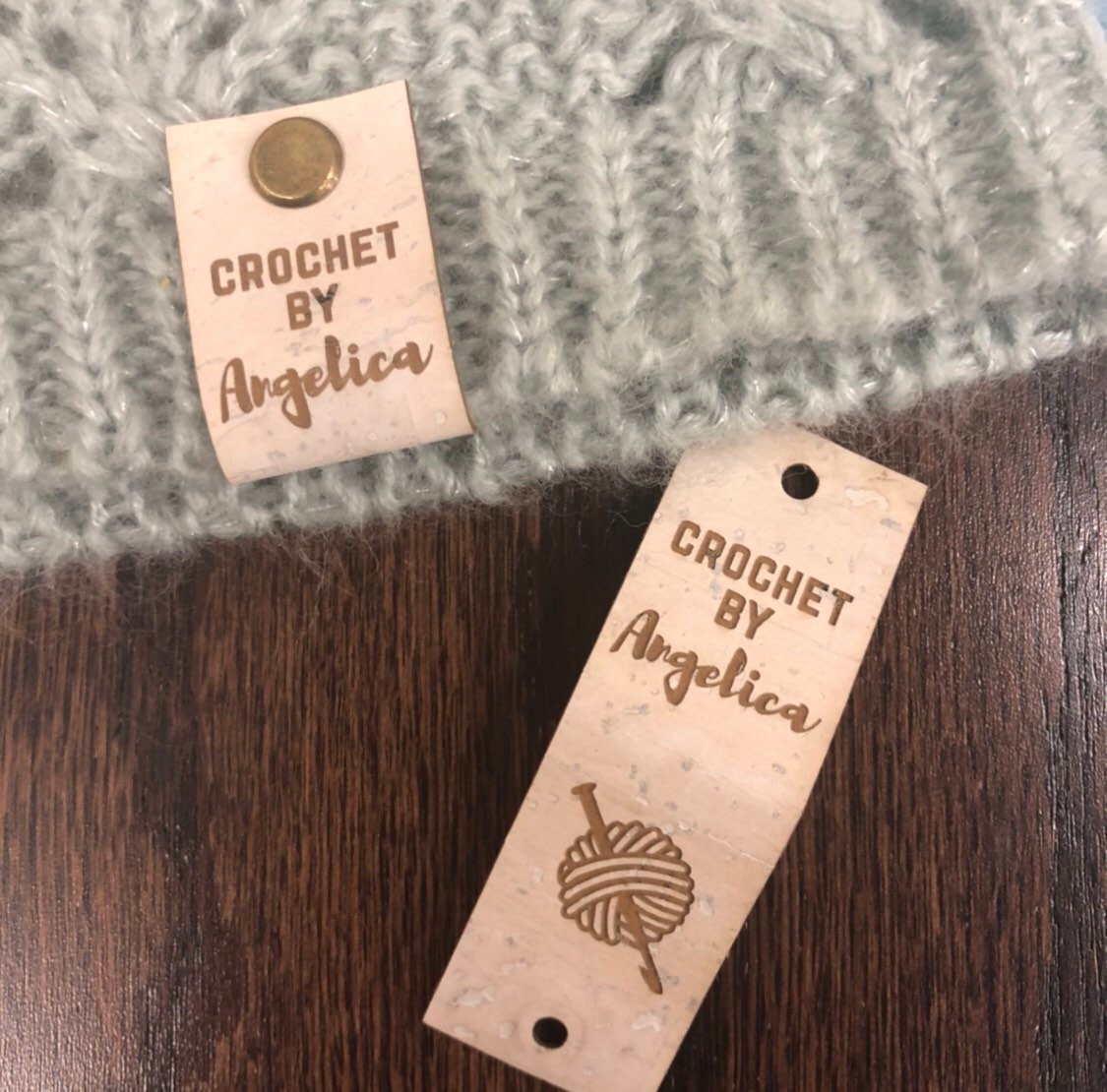 Vegan Leather Cork Fabric Labels, Tags For Handmade Items, Faux