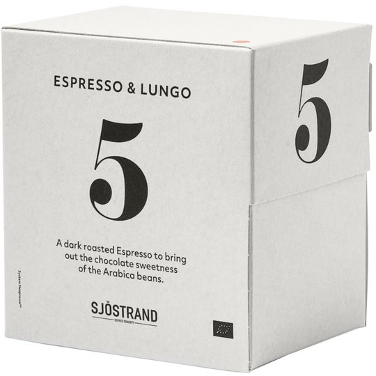 Sjöstrand N°5 Espresso & Lungo kaffekapslar, 100 st