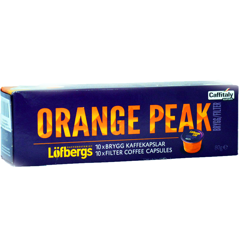 Kaffekapslar "Orange Peak" - 37% rabatt