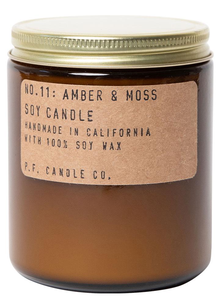 P.F. Candle Co. No. 11 Amber and Moss Standard Soy Jar Candle