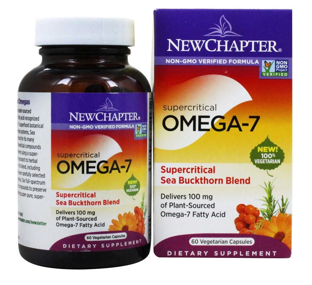 New Chapter - Supercritical Omega-7 Sea Buckthorn Blend - 60 Vegetarian Capsules