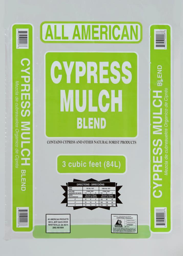 All American 3-cu ft Tidewater Red Cypress Mulch Blend | 108
