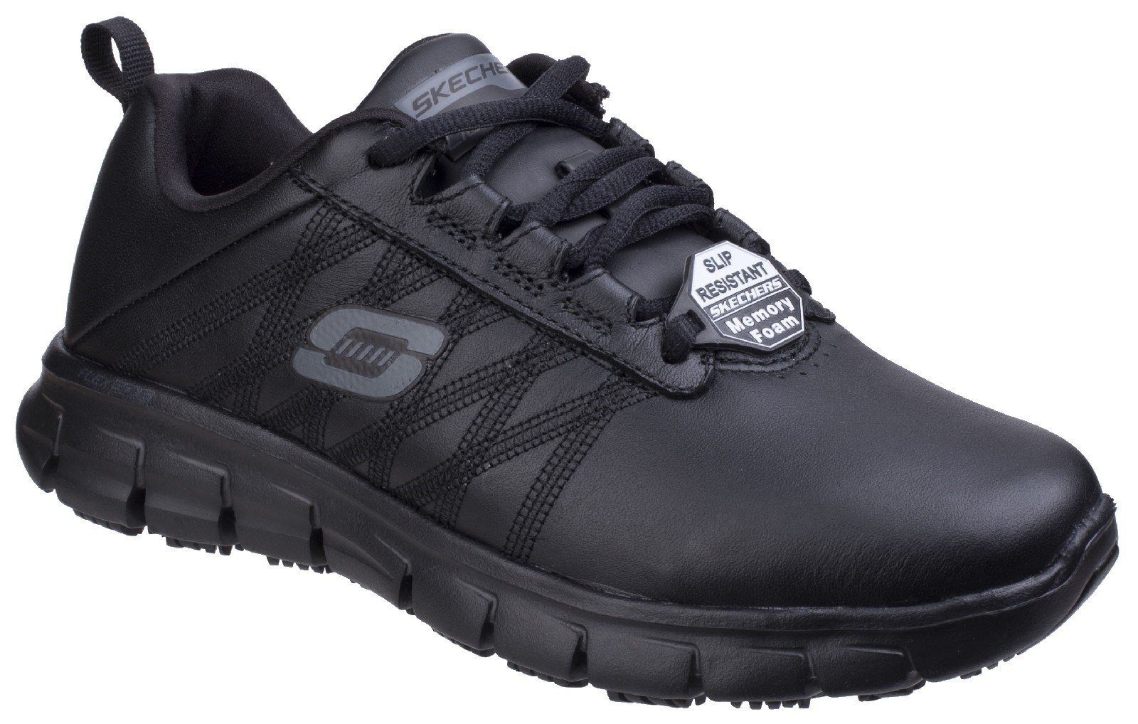 Skechers Women's Sure Track Erath Boot Shoe Black 25763 - Black 3