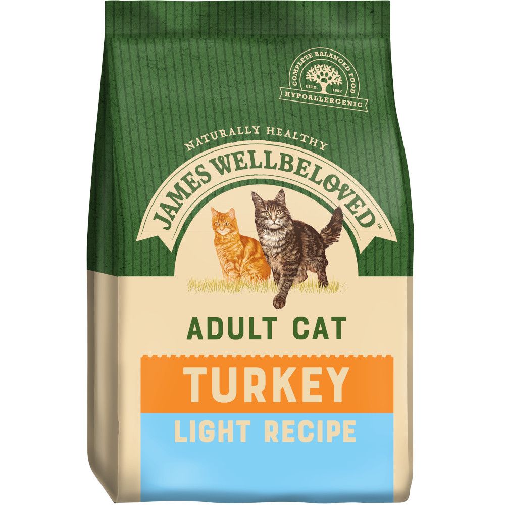 James Wellbeloved Adult Cat Light - Turkey - Economy Pack: 2 x 4kg