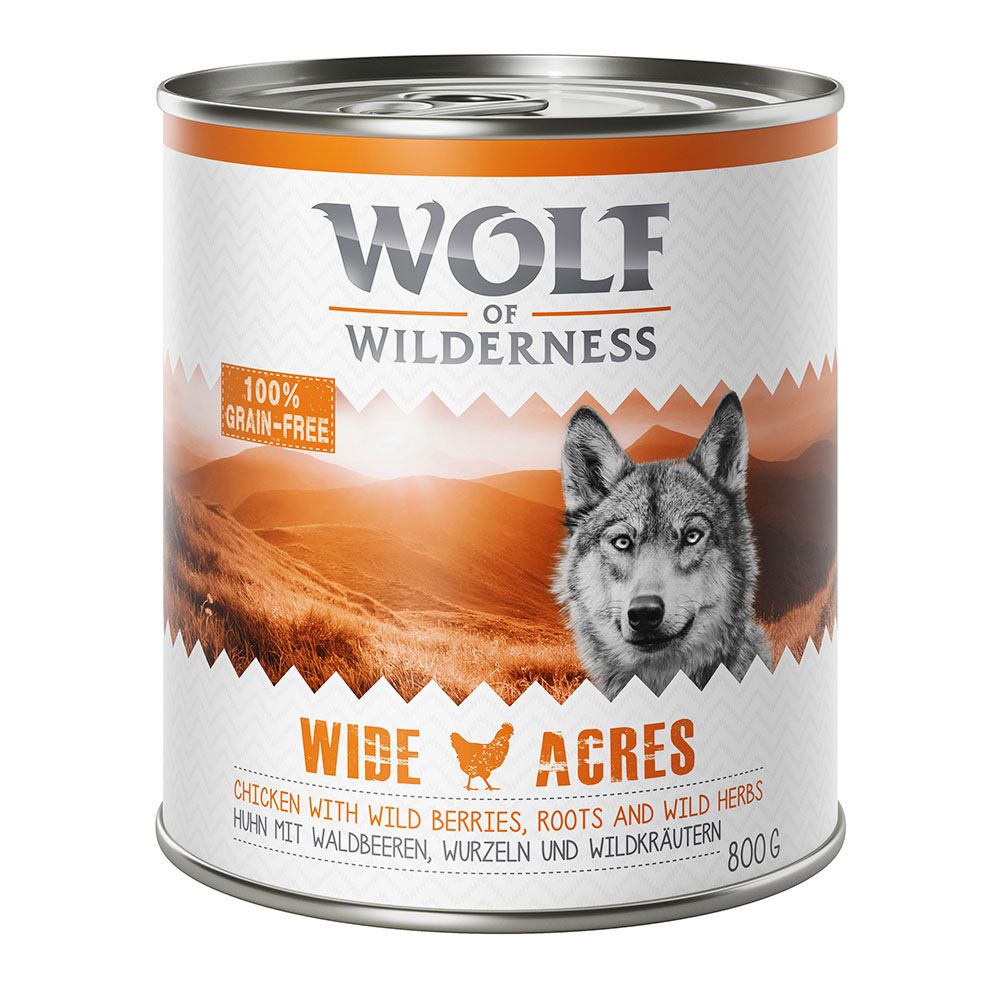 Wolf of Wilderness Adult Classic 6 x 800g - NEW: Black Rocks - Goat