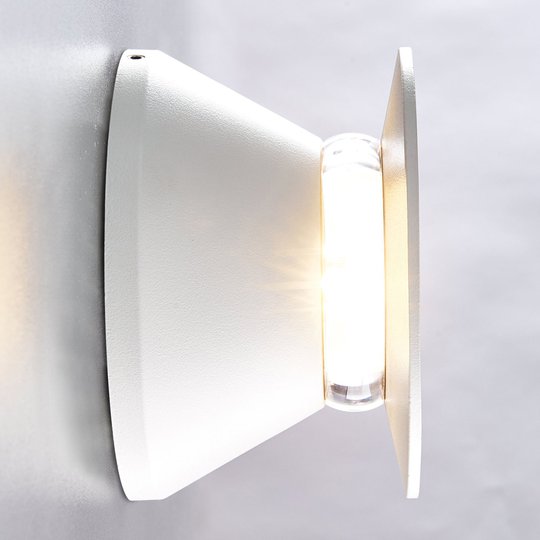 LED-ulkoseinälamppu Malaga, valkoinen