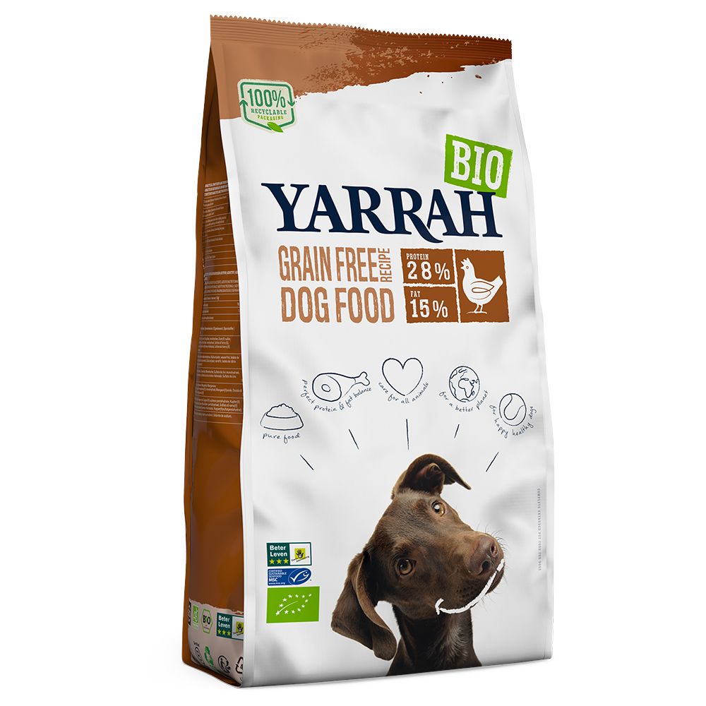 Yarrah Organic Grain-Free with Organic Chicken - Economy Pack: 2 x 10kg