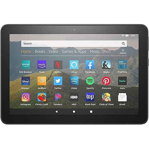 Amazon Fire HD 8" Tablet, 10th Generation, Wi-Fi, 64GB (Fire OS), Black (B0839MQ8Y8)