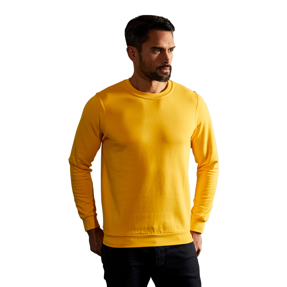 Premium Sweatshirt Herren, Gelb, XXL
