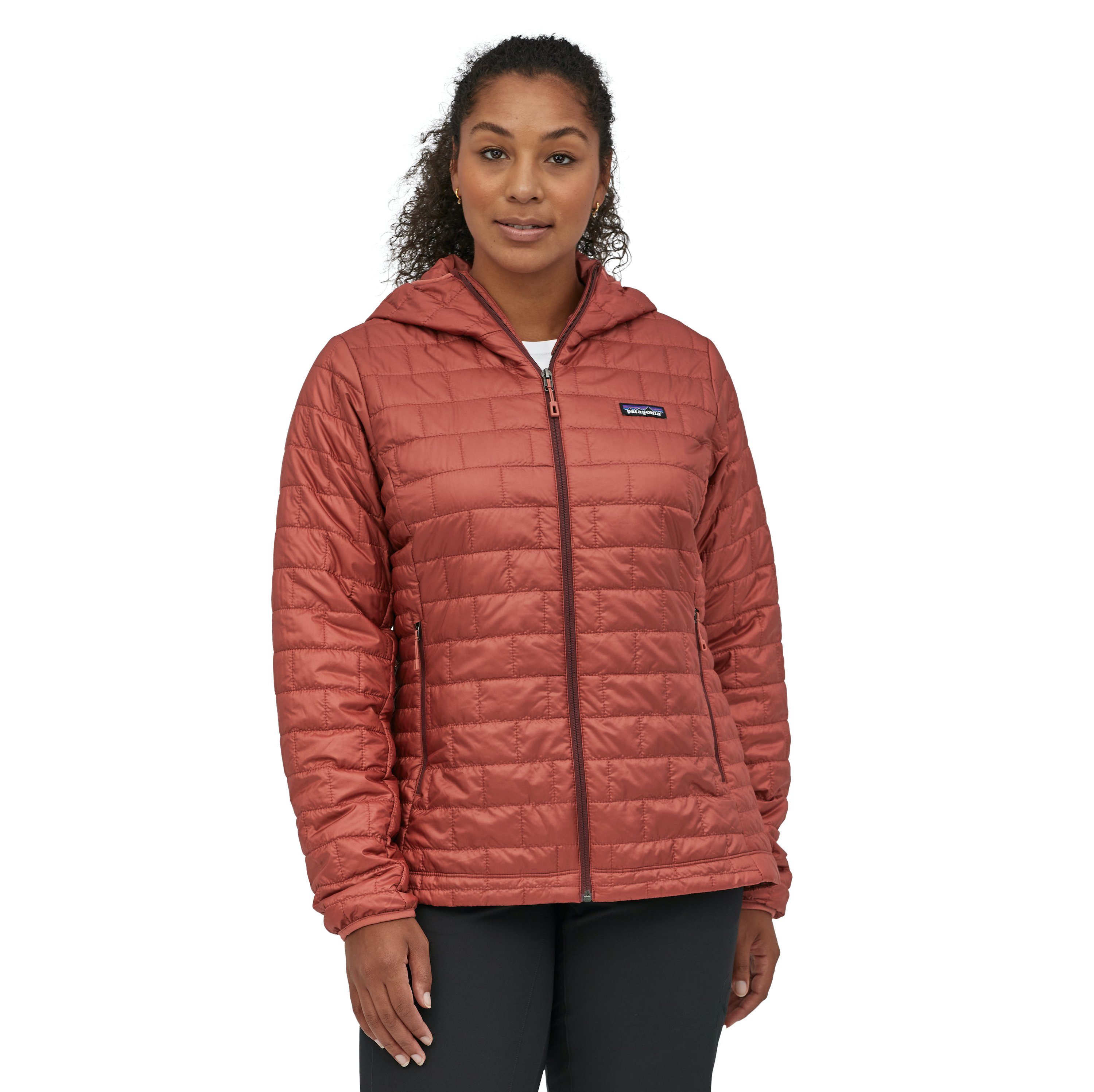Patagonia Women's Nano Puff® Hoody - Recycled Polyester, Spanish Red / M