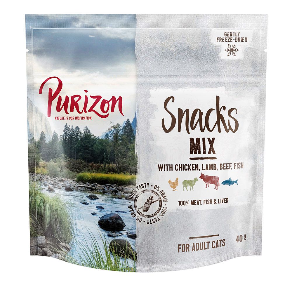 40g Purizon Grain-Free Cat Snacks - Special Price!* - Winter Edition: Rabbit & Chicken